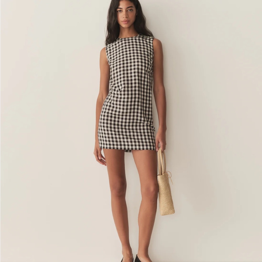 NWT Doen Coralie Dress in Black Marilyn Gingham